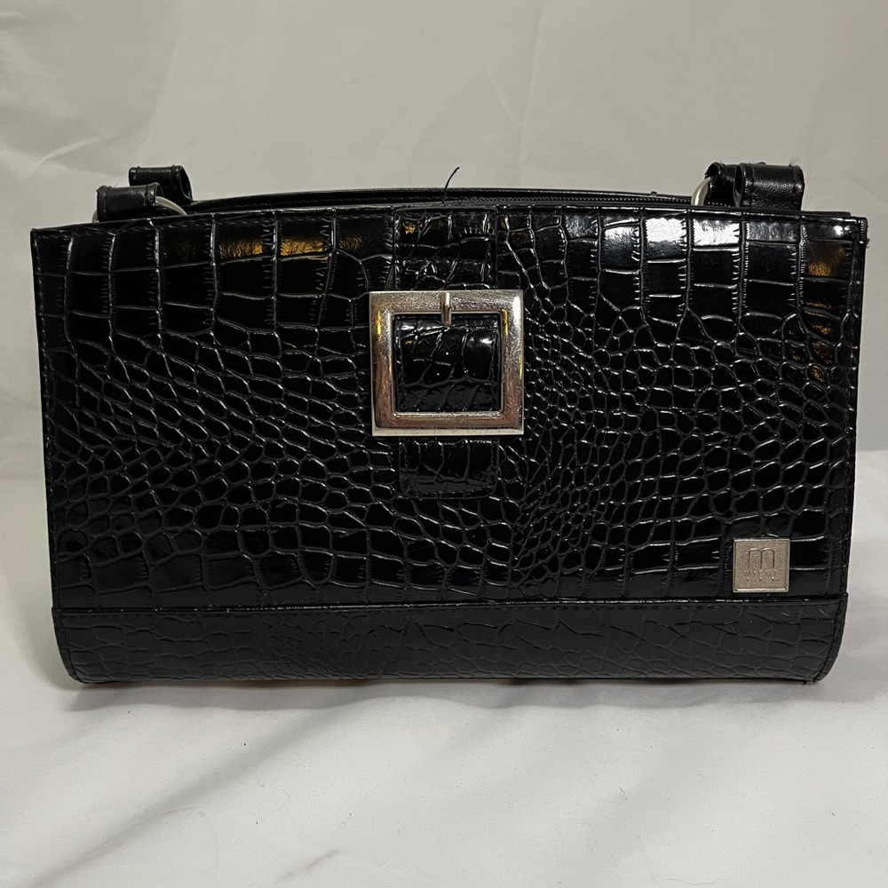 Retro Miche Purse Cover, Black Faux Skin Purse Cover, Miche Purse